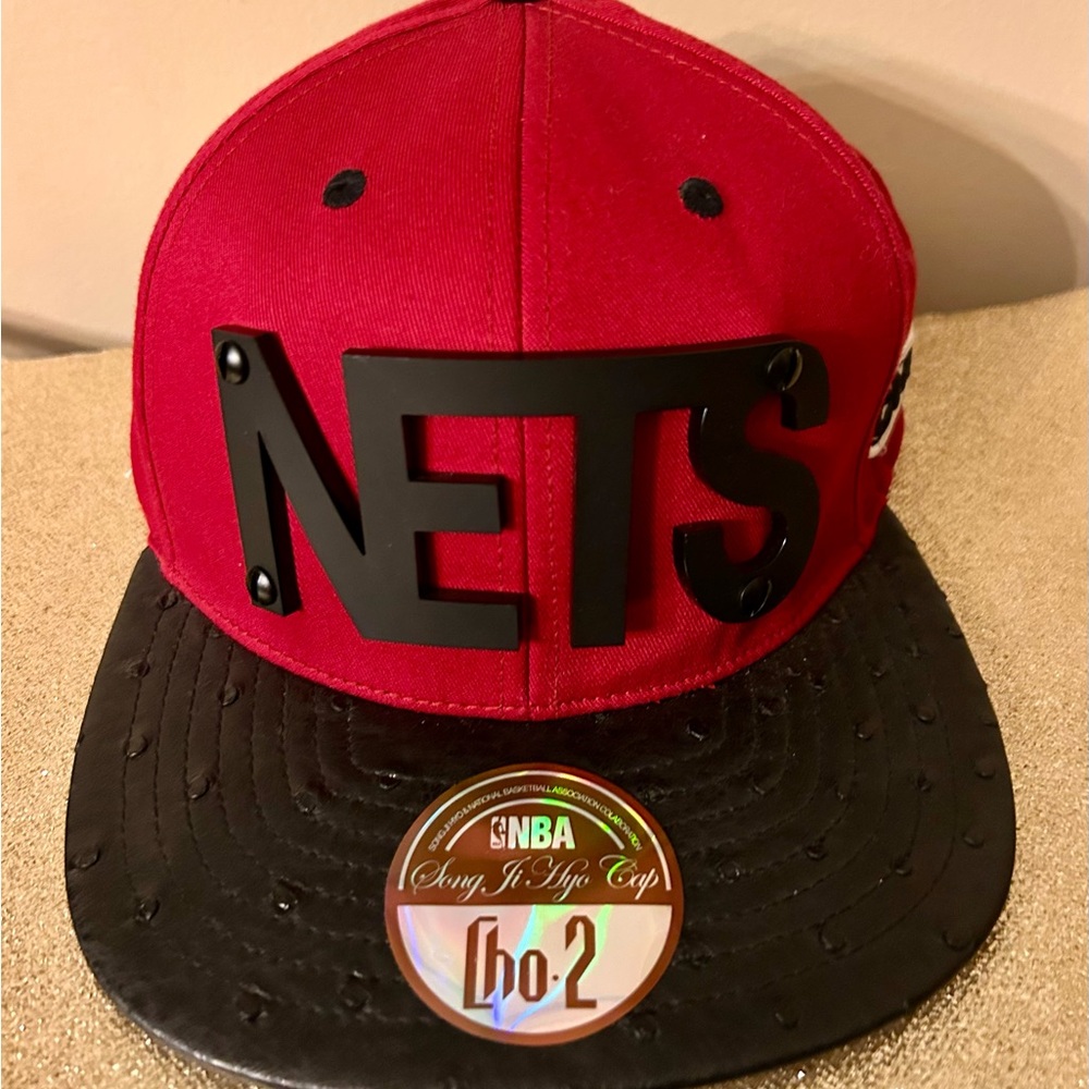 HyFlat Brooklyn Nets NBA SnapBack Rare CHO.2 Ostrich Bill Hat